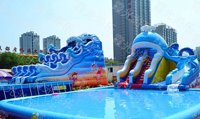 郑州鲨鱼充气游泳池
